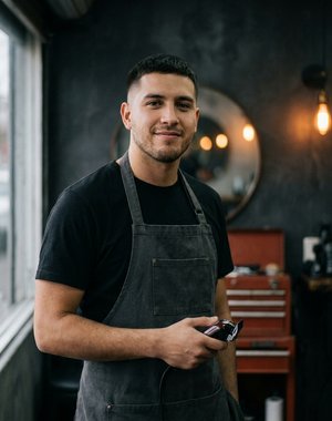 Nico Aguilera, barbero de Bandido Barbería